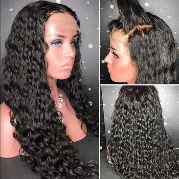 

Brazilian Virgin Hair Water Wave 13x4 13x6 Wigs Lace Front Human Hair Wigs 4.5 Inch 360 Lace Frontal Wig Pre Plucked For Women