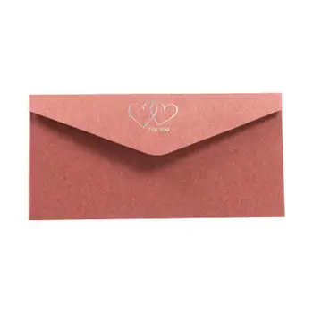 

1pcs Vintage Gold Color Envelopes For Invitations Stationery Letter Set Wedding Envelope Kraft Window Cardboard Party Paper W1R7