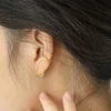 KIKICHICC 925 Sterling Silver Gold Plain 5MM 10MM  Huggies Piercing Clips Hoop Luxury Clips Pendiente Loops Earring Rock Punk 6