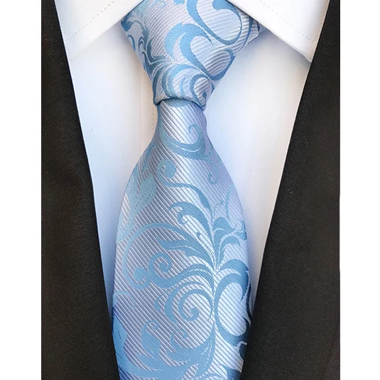 Роскошные мужские галстуки Классические Цветочные Пейсли 8 см свадебные галстуки жаккардовые плетёные шелковые мужские галстуки для вечерние аксессуары - Цвет: YU-B03