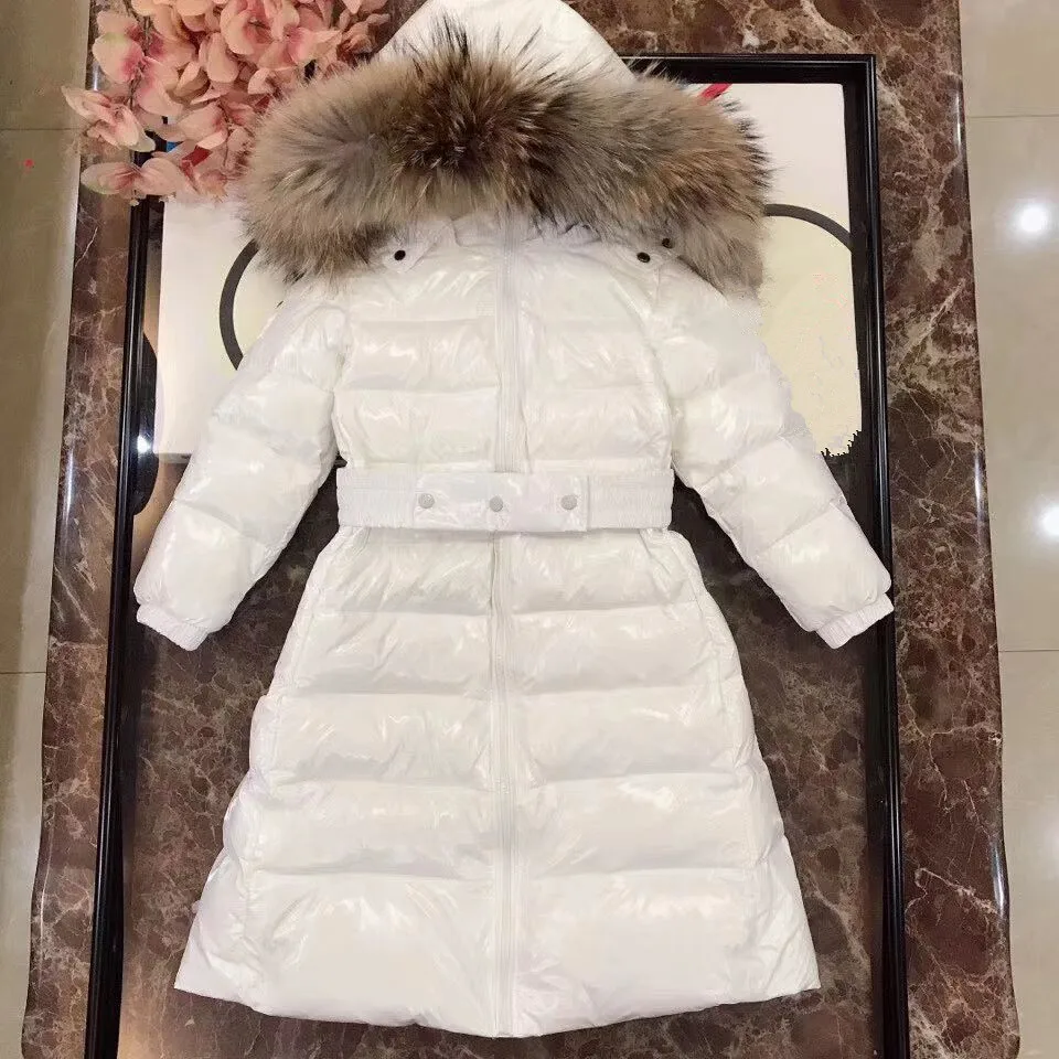 Зимняя куртка; пальто; коллекция 95% года; куртки с капюшоном и натуральным мехом для девочек; детская одежда; зимняя одежда; детская верхняя одежда; одежда для маленьких мальчиков