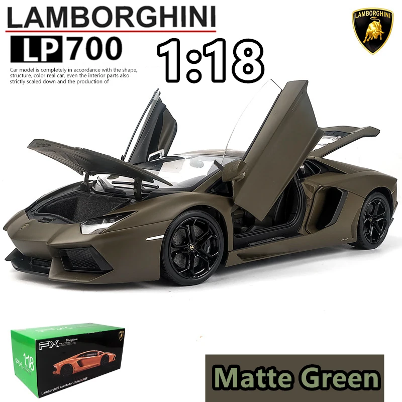 Welly 1:18 Lamborghini LP700 сплав модель автомобиля Моделирование Украшение автомобиля коллекция подарок игрушка Литье модель игрушка для мальчиков - Цвет: LP700-4