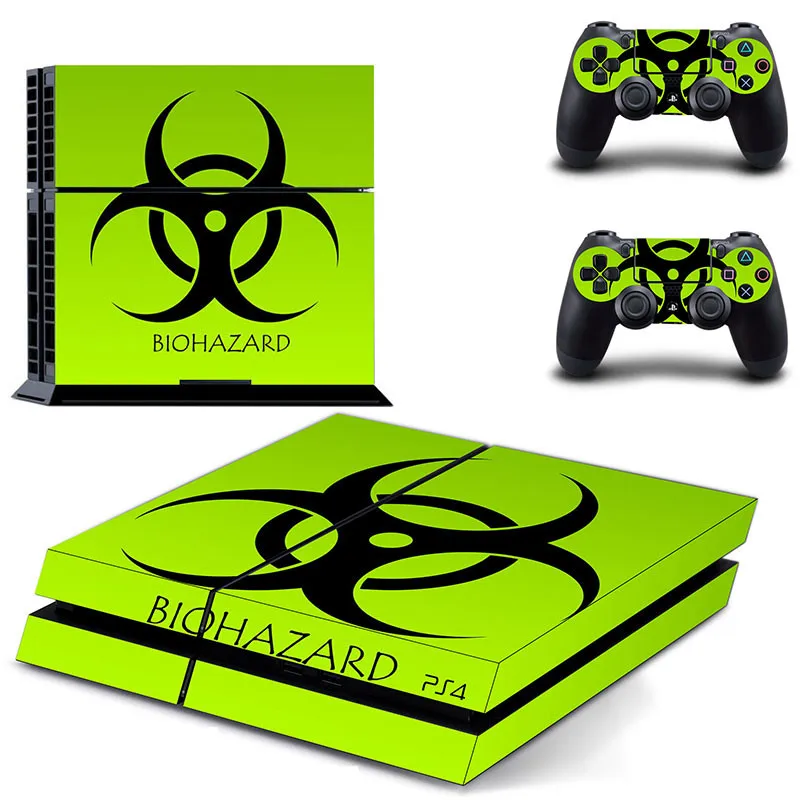 Biohazard Play station 4 стикер s, PS 4 Наклейка для PS4 наклейка Pegatinas Adesivo для консоли playstation 4 и 2 контроллера