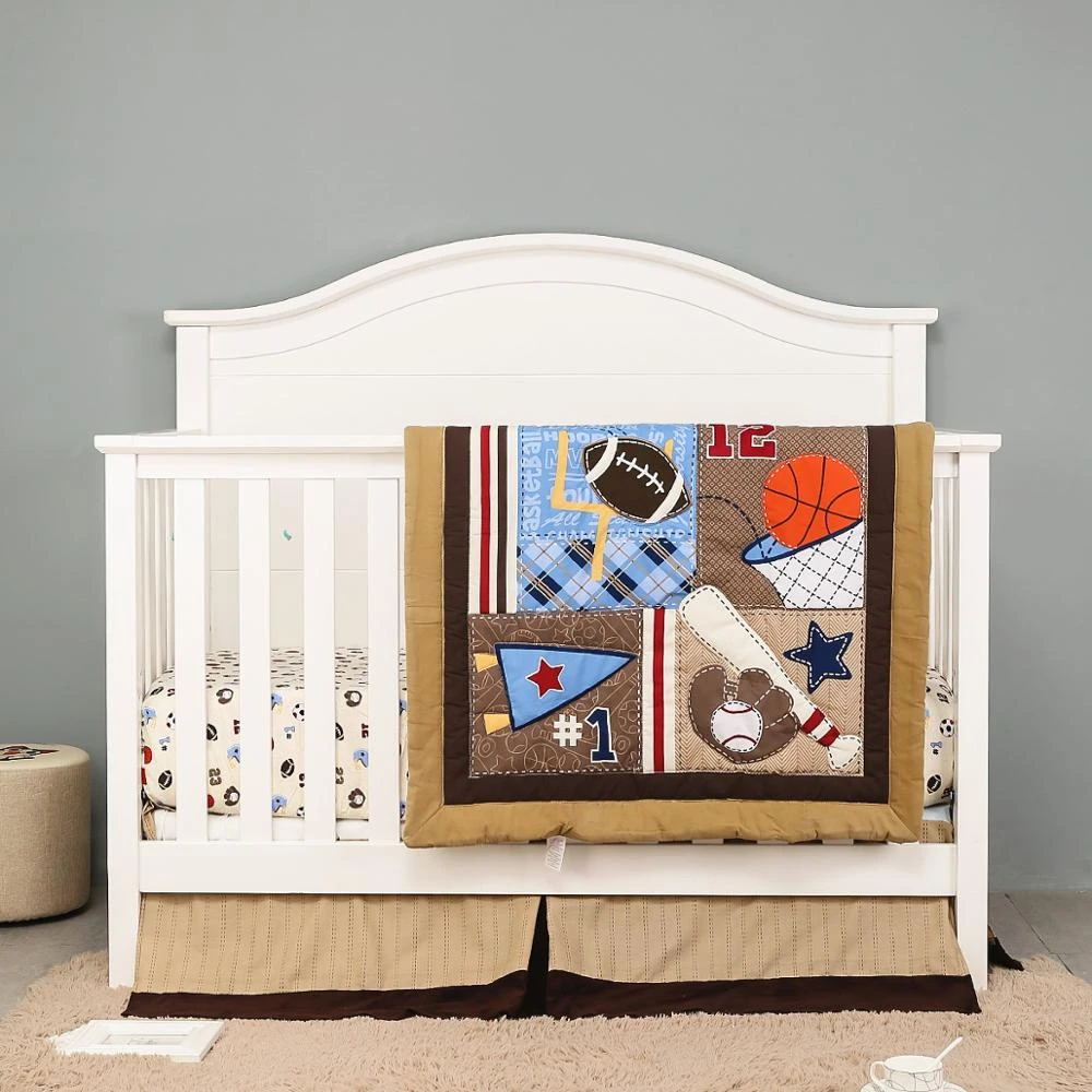 baseball baby crib bedding