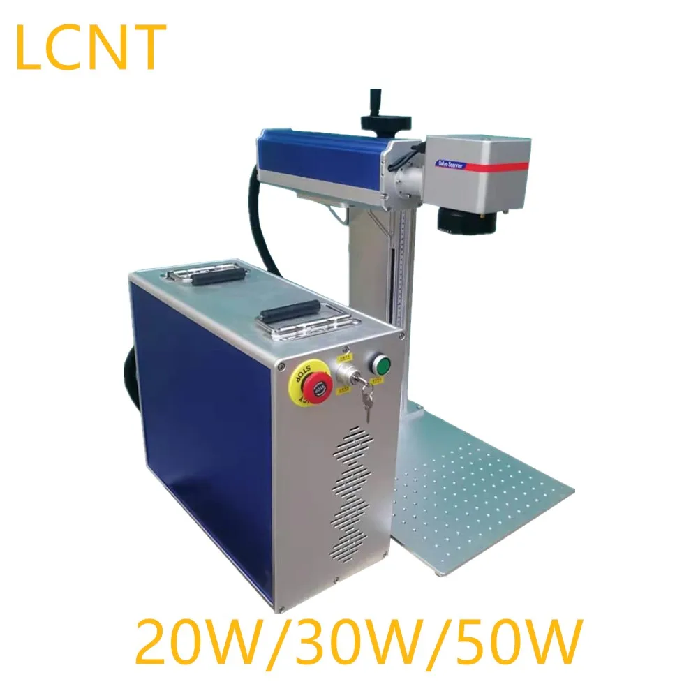 20w/30w/50w Fiber Laser Marking Machine Metal Engraver With Rings Rotary For Gold , Silver