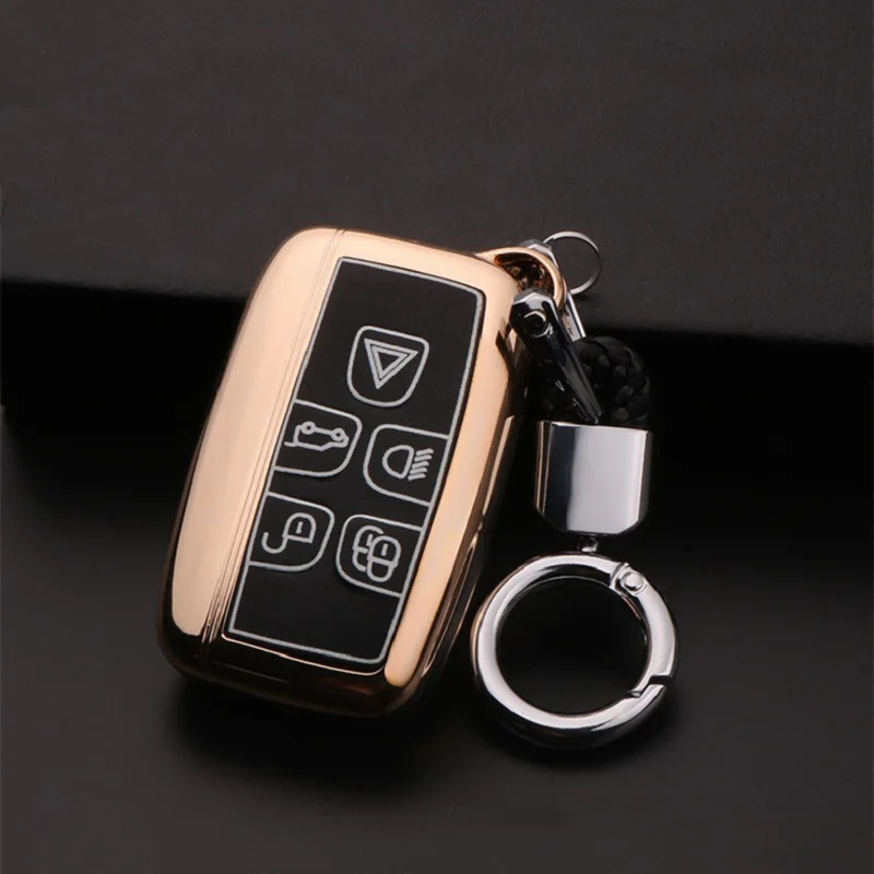 

Luminous Leather Car Key Case Cover For Land Rover Range Rover SPORT Freelander 2 DISCOVERY 4 Evoque for Jaguar XE XJ XJL XF2020