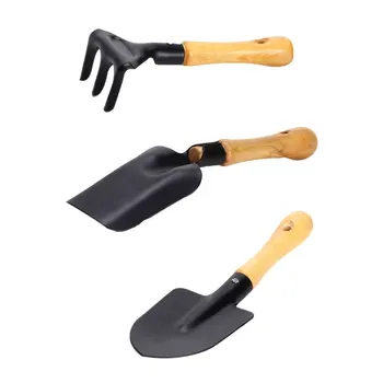 

3pcs Bonsai Planting Tools Kid Gardening Tools Educational Accessories Mini Spades Rake Kit for Student Child Family