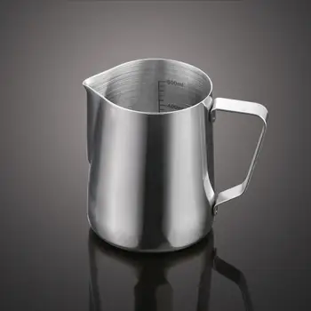 

Coffee Steam Pitcher Stainless Steel Graduated Glass Fancy Coffee Cup Frothing Pitcher Coffee Accessories Manufacturers