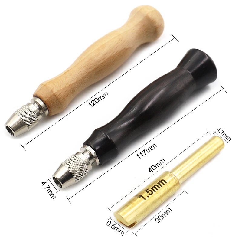 Leather Edge Ebony Handle Creaser Leathercraft Marking Edge Decorate Surface Line Stainless Steel Sheet Line Tool Slot Press Lin
