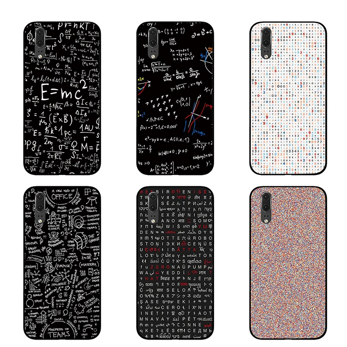 Математика формула цифр Pi черный чехол для телефона huawei P30 P20 mate 10 20 Pro Lite Nova 3 4 3i чехол