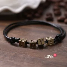 Мужской браслет ручной работы в Корейском стиле ретро, простой женский черный ремешок, цепочка на ногу, корейский стиль, аксессуары для ножного браслета, красный ремешок