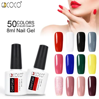 

#70312 GDCOCO Fluorescence Color Series Nail Art Manicure Canni Factory 8ml Soak Off LED UV Gel Lacquer Black Nail Gel Polish