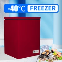 100L freezer fridge Commercial Large Capacity Ultra-low Temperature Freezer Quick Freezer 200W Direct Cooling Freezer Household 1