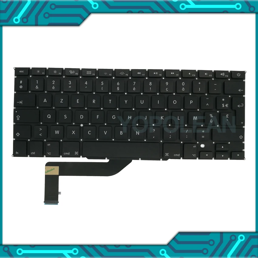 Новая A1398 Французская клавиатура для MacBook Pro Retina 15 дюймов FR макет 2012 2015