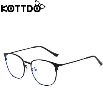 

KOTTDO Vintage Anti-blue Light Eye Glasses Frame Women Classic Round Prescription EyeGlasses for Men