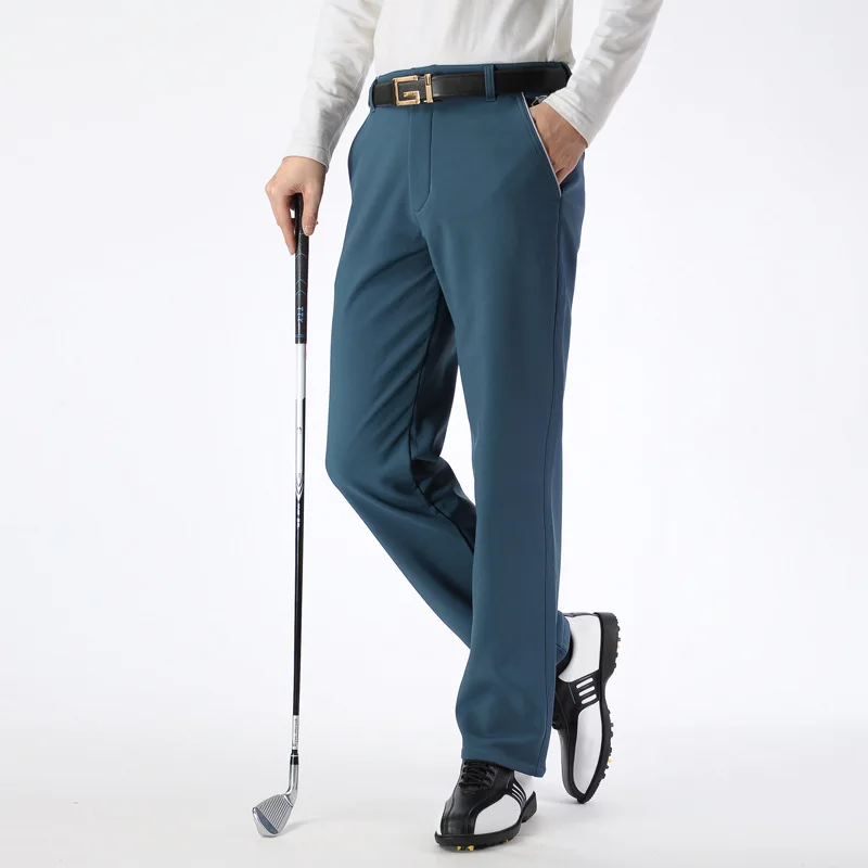 Мужские брюки для гольфа средняя талия дышащие мягкие брюки Аутентичные прямой максимальной длины брюки Одежда для гольфа Golfbukser