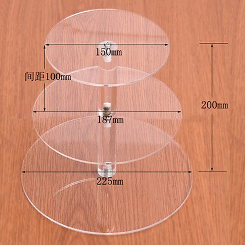 3/4/5 Tier Crystal Acrylic Cake Stand Round Cupcake Holder Shelf Wedding Birthday Party Cup Cake Display Stands Decorating Tools