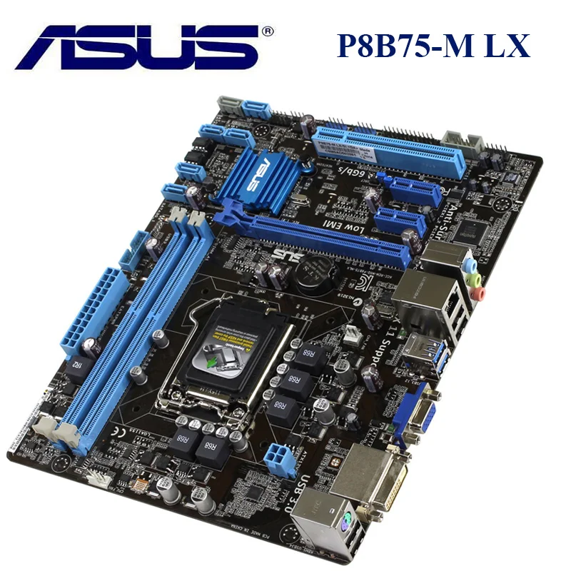 Материнская плата Asus материнская для настольного ПК с разъемом B75 Intel i5 G3470 LGA 1155 i3