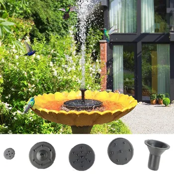 

7V Mini Solar Powered Fountain kit Pool Pond Solar Panel Floating Water Pump Fountain Patio Garden Decoration Bird Bath Fountain