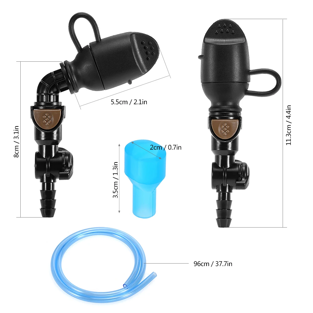 Hydration Bladder Bait Valve Hydration Pack Suction Valve Nozzle Bladder Hose Replacement Tube Clip Hydration Bladder Accessory