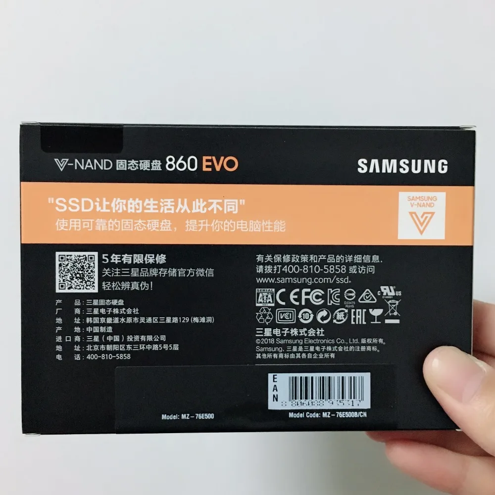 SAMSUNG ПК ноутбук Настольный Ноутбук сервер 2 5 860 EVO 860EVO 250G 500GB 1T SATA3 SSD Внутренний
