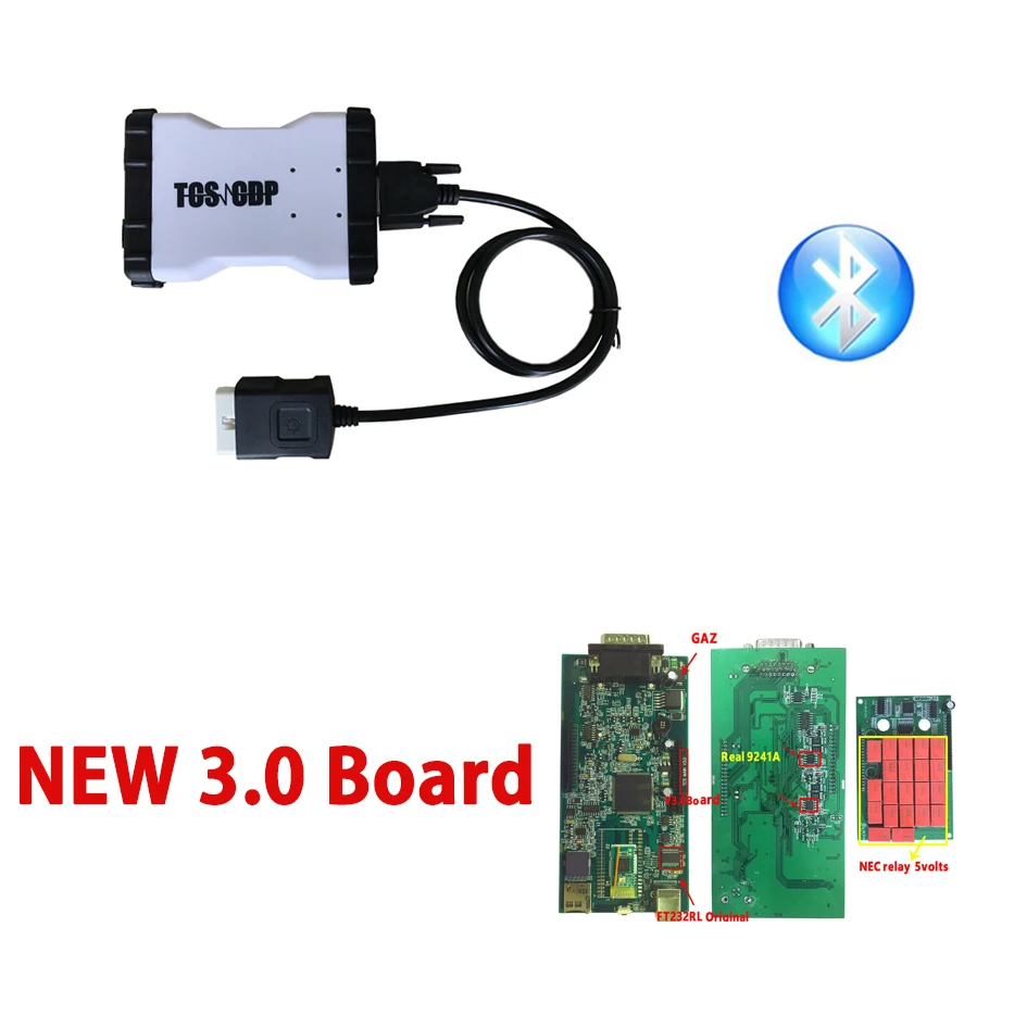 Лучший V3.0 PCB bluetooth 2016R0 с keygen vd ds150e cdp tcs cdp pro для autocoms obd2 сканер для delphis