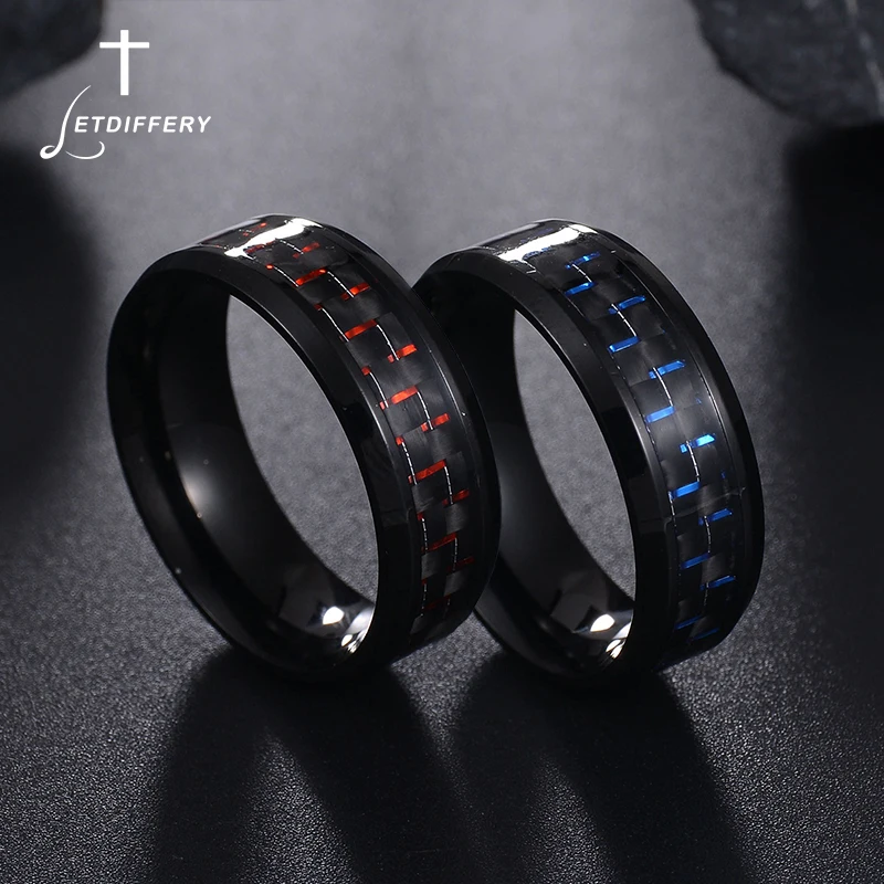 Letdiffery-Punk-Rings-Cool-Red-Blue-Ring-For-Women-Men-Jewelry-for ...