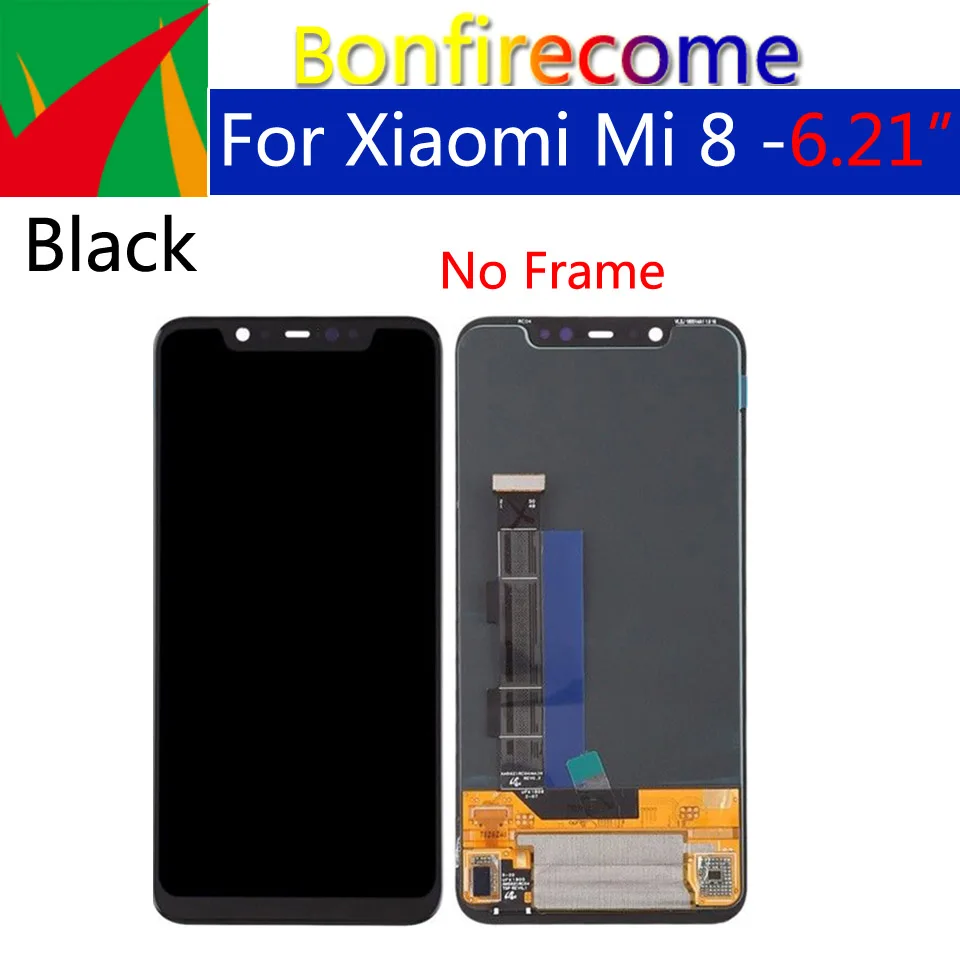 6 21 &quotОригинальный дисплей для Xiaomi Mi 8 Mi8 ЖК сенсорный экран дигитайзер с рамкой