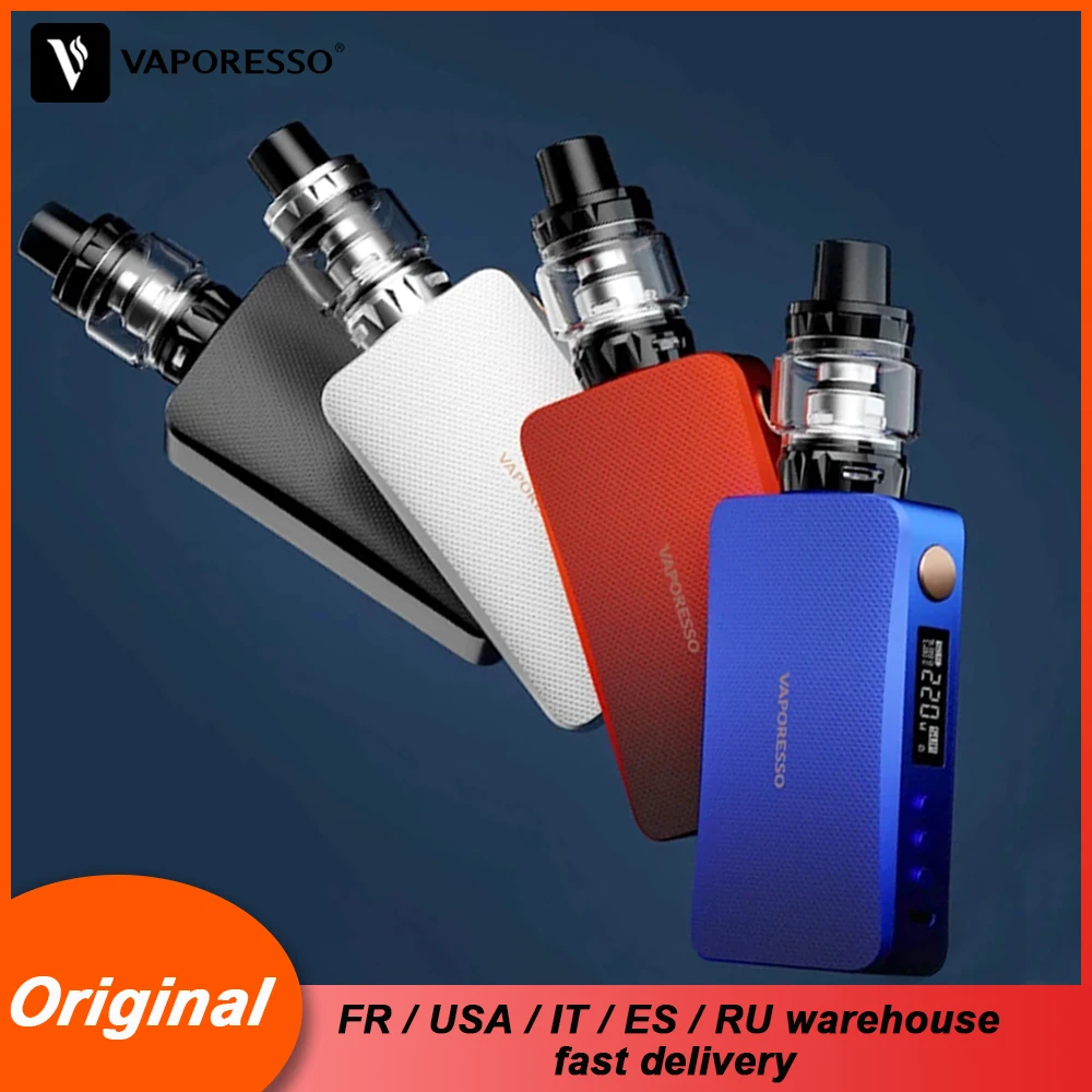 

Original Vaporesso Vape GEN Kit 220W Electronic Cigarette with SKRR S 8ml Tank Atomizers QF GT coil core & Gen Mod vapour E-cig