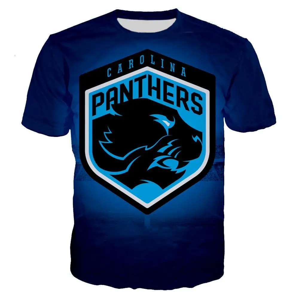 

Carolina Panthers 3D printed summer men's T shirt fashion T-shirt Black Cool Colorful Tee shirt/Streetwear Men clothes 2019