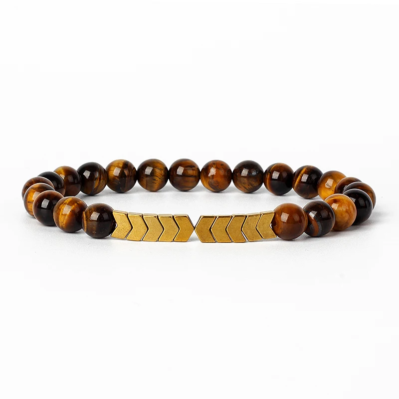 Hematite Magnetic Bracelet Man Weight Loss Bracelet Natural Stone Magnetic Bracelet Slimming Woman Health Care Therapy Jewelry