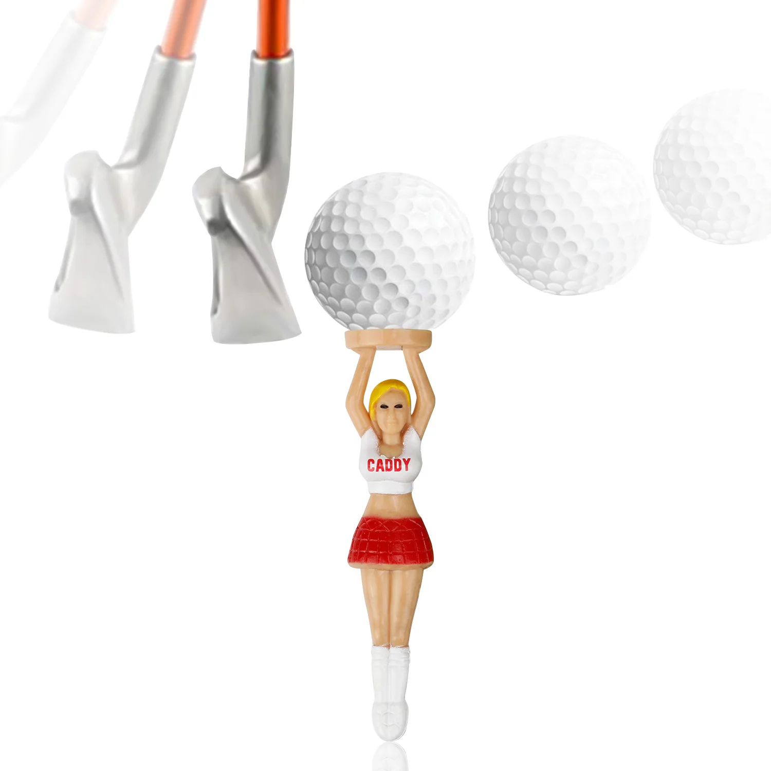 Tees de Golf Drôles Tees de Golf de Dame Fills, 76 mm/ 3 Pouces Tees de Golf  Pin-Up en Plastique, Tees de Golf d'Homme Femme pour Entraînement de Golf  Accessoires de Golf (