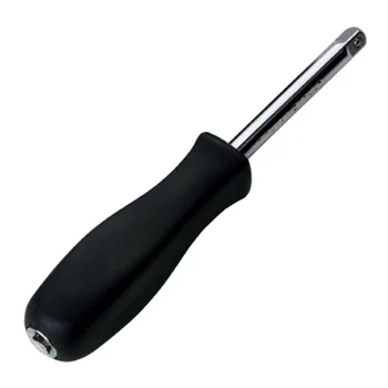 

1pc Dual Use Sturdy Black Screwdriver Multi Functional Alloy Steel Socket Wrench Screwdriver Hand Tools