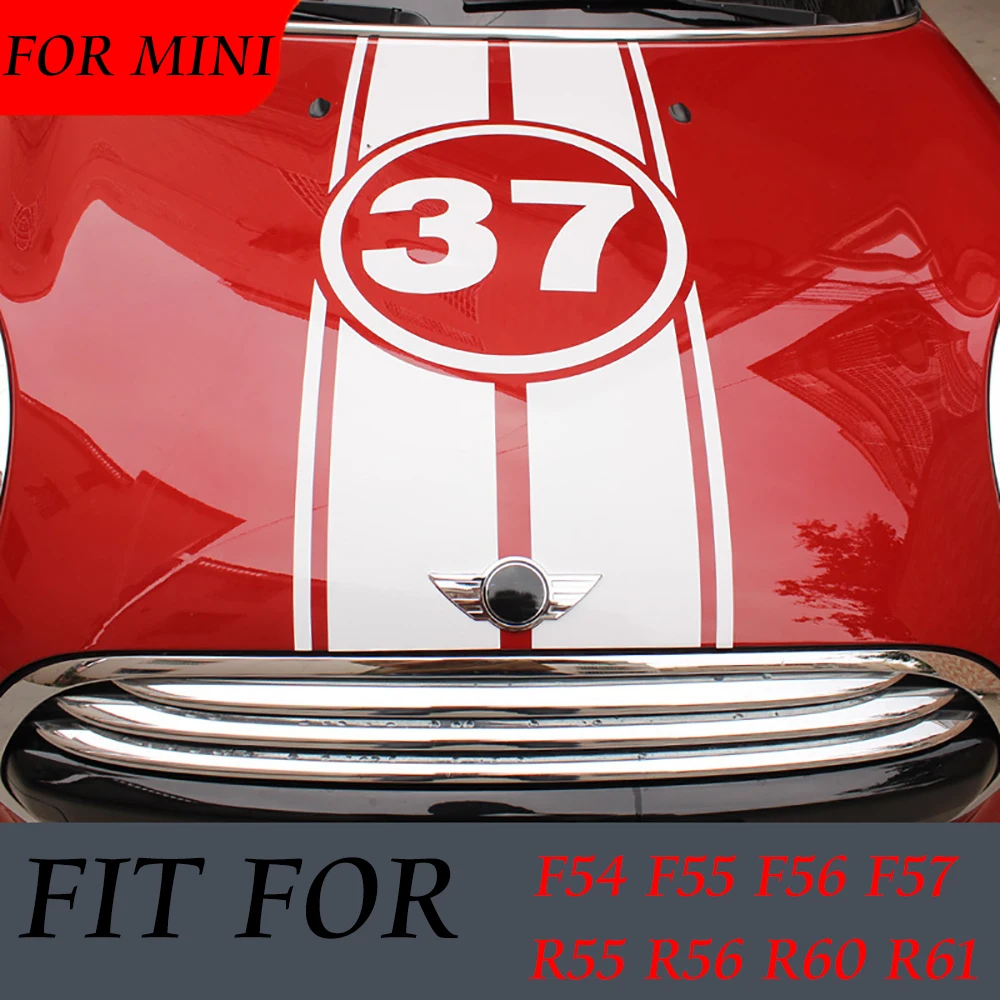 Автомобильные наклейки для капота багажника двигателя 37 цифр Mini Cooper One d Clubman F54 F55