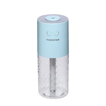 

Mini Air Humidifier USB Charging Led Night Light Aromatherapy Essential Oil Aroma Diffusers for Home Car Office(Coral Blue)