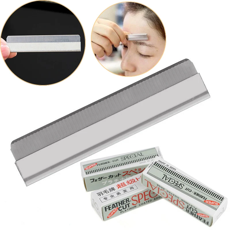 100pc Eyebrow Trimmer Razor Blade Stainless Steel Microblading eyebrow