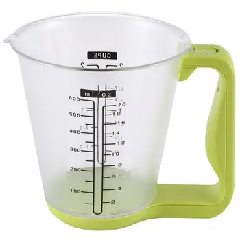 

LBER Measuring Cup Kitchen Scales Digital Beaker Libra Electronic Tool Scale With Lcd Display Temperature Green & Transparent