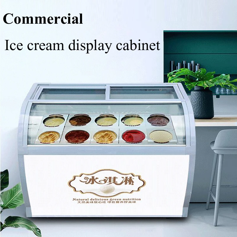 Counter Top Ice Cream Display Freezer