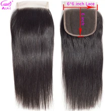 Ariel 6x6 синтетическое закрытие шнурка прямое закрытие Remy бразильское закрытие шевроэ хумайн Швейцарский синтетический фронтальный человеческие волосы закрытие 6x6