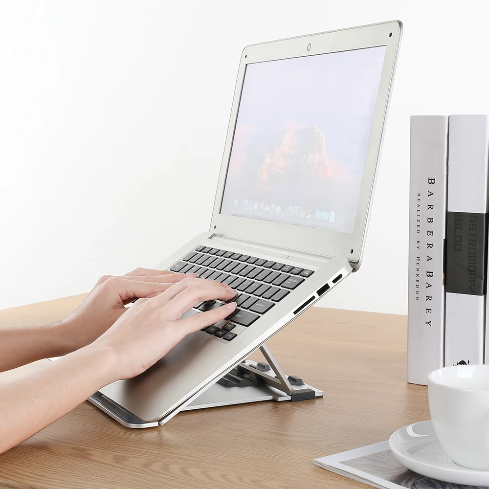 

Portable Laptop Stand For MacBook Air Pro Notebook Office Computer Cooling Tablet Bracket Aluminum Alloy Foldable Holder