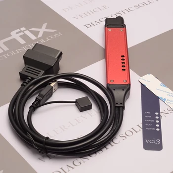 Goedkoop Wijn Rode Metalen Wifi VCI3 Scanner VCI 3 Truck Diagnostic Tool Voor SDP3 2.41 2.31 Dealer Diagnostische Programma In Plaats VCI 2 VCI 1