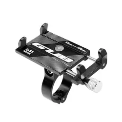 Adjustable Anti-Slip Mobile Phone Stand Holder for Electric Scooters and Cycling (Black)