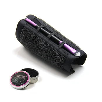 

Eyeshadow Removal Cleaning Makeup Cleaner and Armband for Easy Makeup Clean (Black)