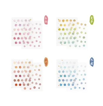 

Creative Lovely Watercolor Fashion PVC Sticker 105mm*140mm The Cute Water Dots Sticky Sticker 1 Sheet