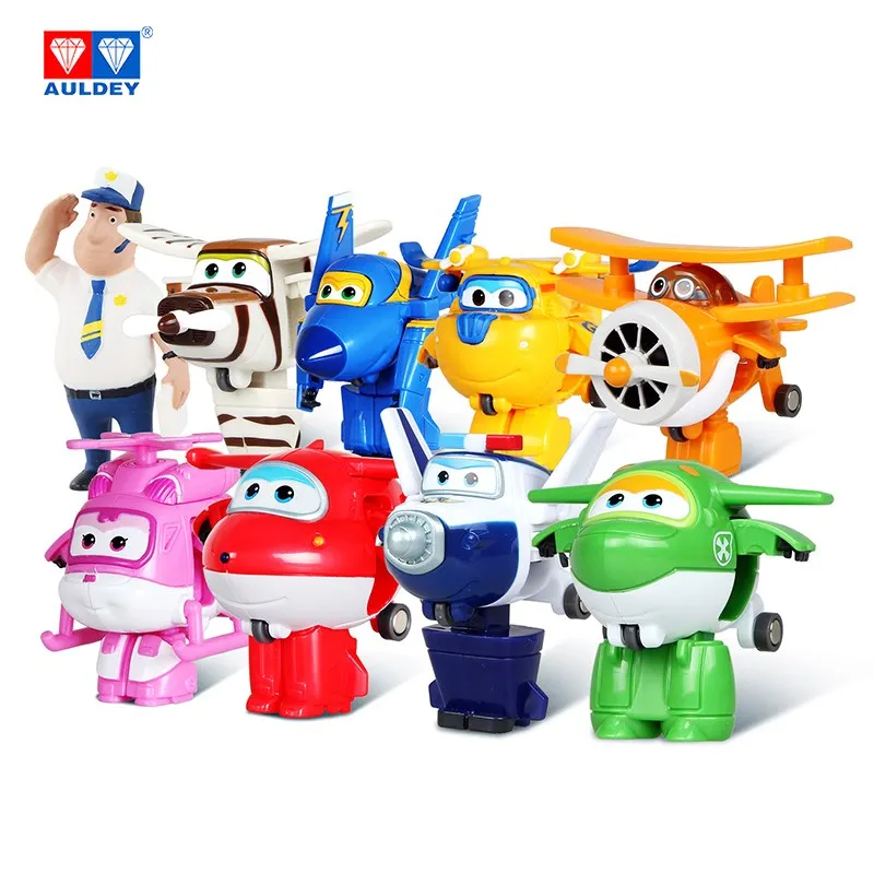 Экшн фигурки AULDEY Super Wings 8 шт./компл. мини робот деформация игрушка Донни Джетт