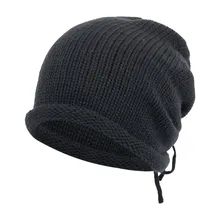 Дизайн, модная зимняя теплая унисекс однотонная флисовая подкладка, головной убор, вязаная шапка, шапка для улицы, рождественские подарки