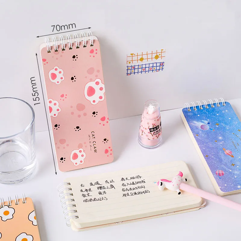 Новое поступление Kawaii Карманный 15 см линейный Блокнот записная книжка