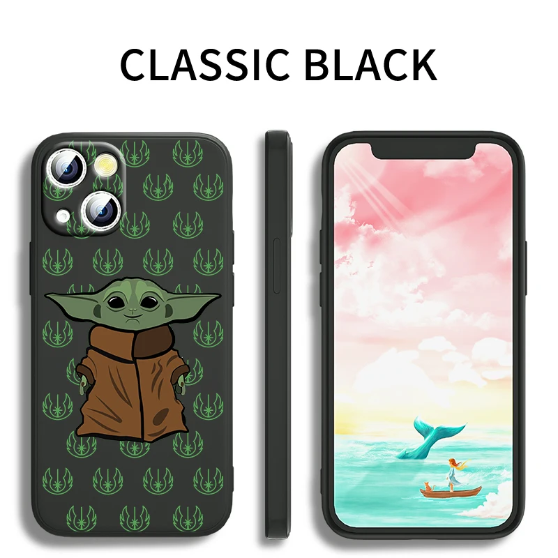 iphone 13 pro max cover Star Wars Baby Yoda For Apple iPhone 13 12 Mini 11 Pro XS MAX XR X 8 7 6S SE Plus Liquid Silicone Soft Cover Phone Case apple iphone 13 pro max case