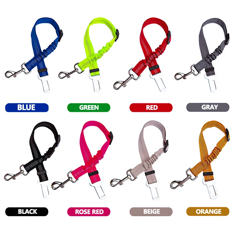 

Supplies Reflective Nylon Retractable Elastic Dog Seat Belt Puppy Vehicle Car Safety Lever Auto Traction Rope Leash