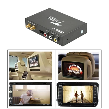 

T518 ISDB-T Car Digital TV Receiver Box HD Monitor PAL NTSC TV Analog Receiver Tuner with Antenna Remote Control Kit